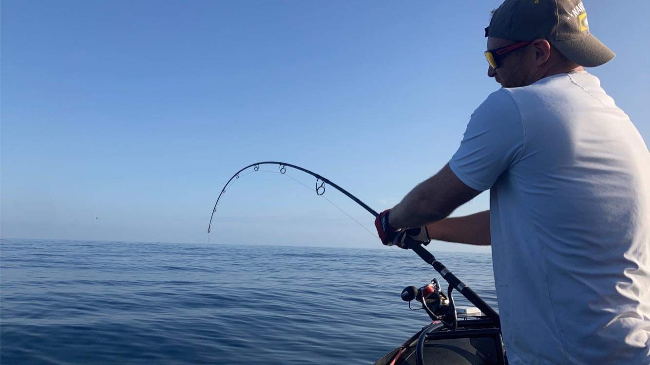 IMG_0030 Pêche en mer au Grau-du-Roi : un pêcheur avec une belle prise