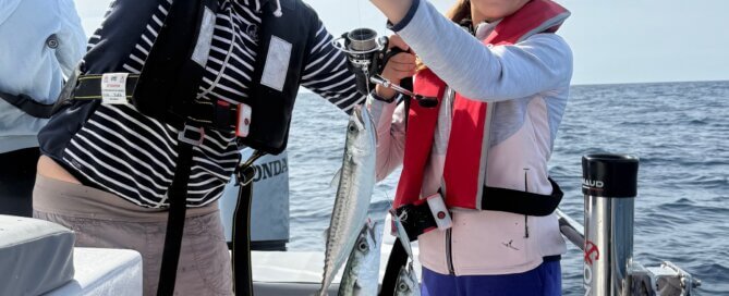 Souvenir de la saison pêche en mer 2025 avec de belles prises en famille