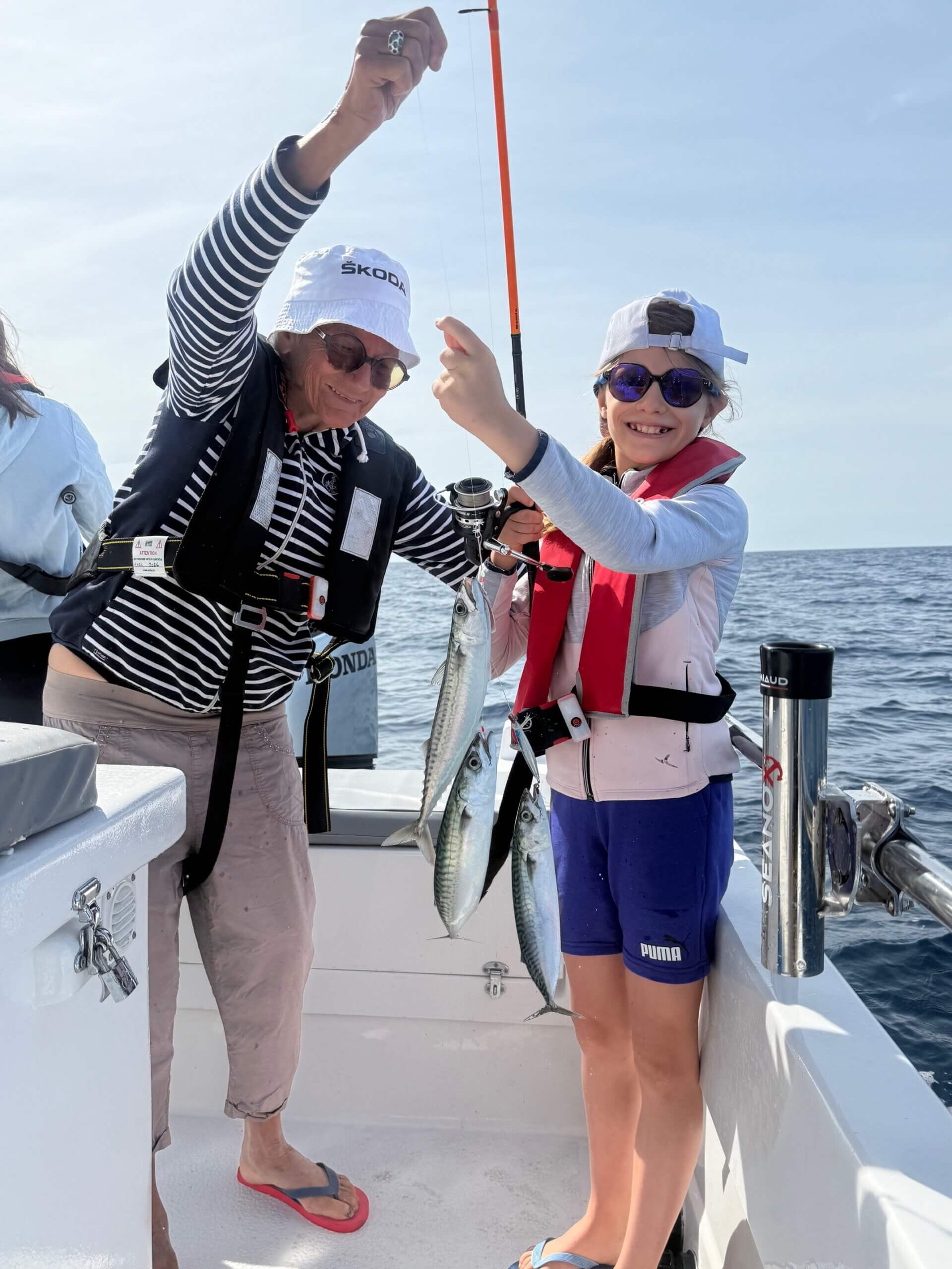 Souvenir de la saison pêche en mer 2025 avec de belles prises en famille Souvenir de la saison pêche en mer 2025 avec de belles prises en famille